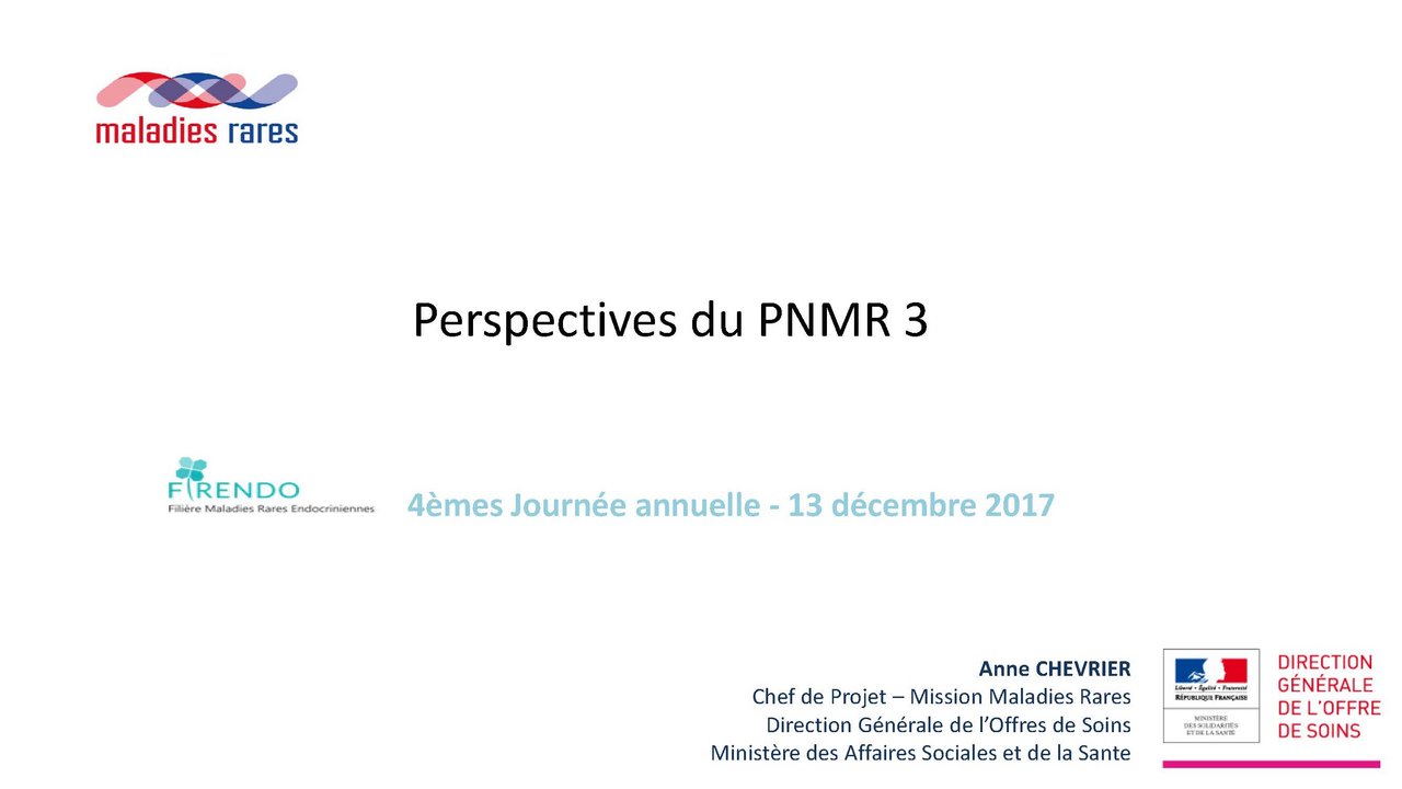 Anne Chevrier Journ&eacute;e Annuelle FIRENDO Plan national maladies rares 3 trois III