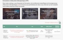 Capture d'&eacute;cran de la liste des programmes ETP sur le site firendo.fr