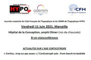 Visuel d'annonce pour la Journ&eacute;e "Actualit&eacute;s sur l'axe corticotrope" du CRMR HYPO et Club fran&ccedil;ais d'hypophyse le 11 juin 2021