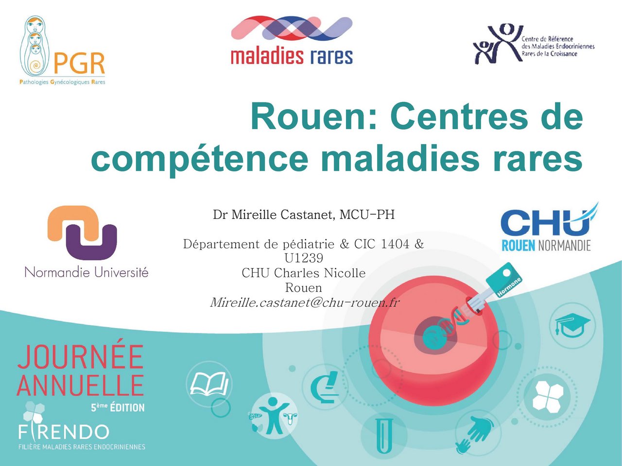 Visuel de Mireille Castanet &laquo; Organisation au sein de 3 centres de comp&eacute;tence : parcours patient, enseignement, recherche &raquo;