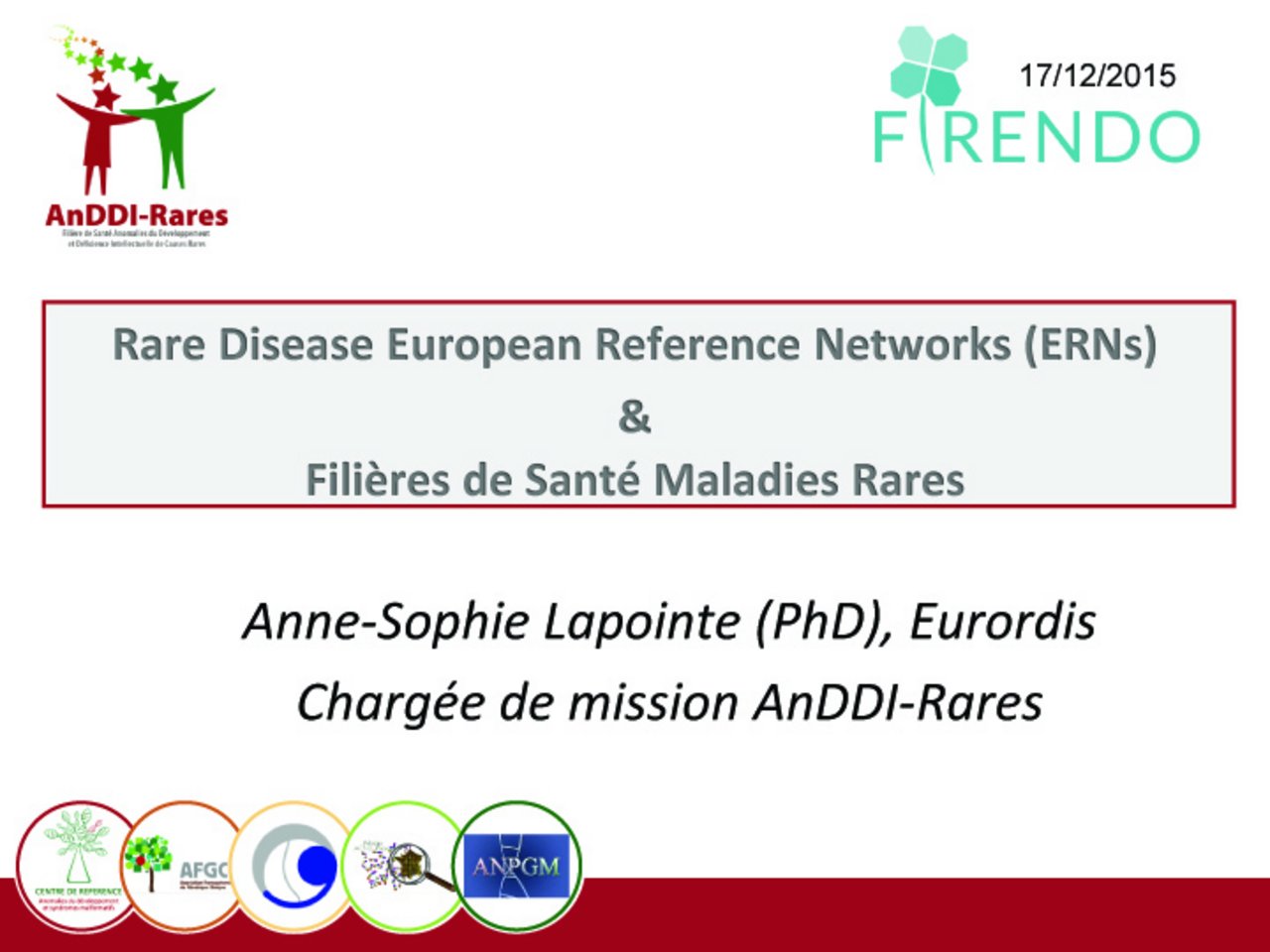Rare Disease European Reference Networks et Filières maladies rares