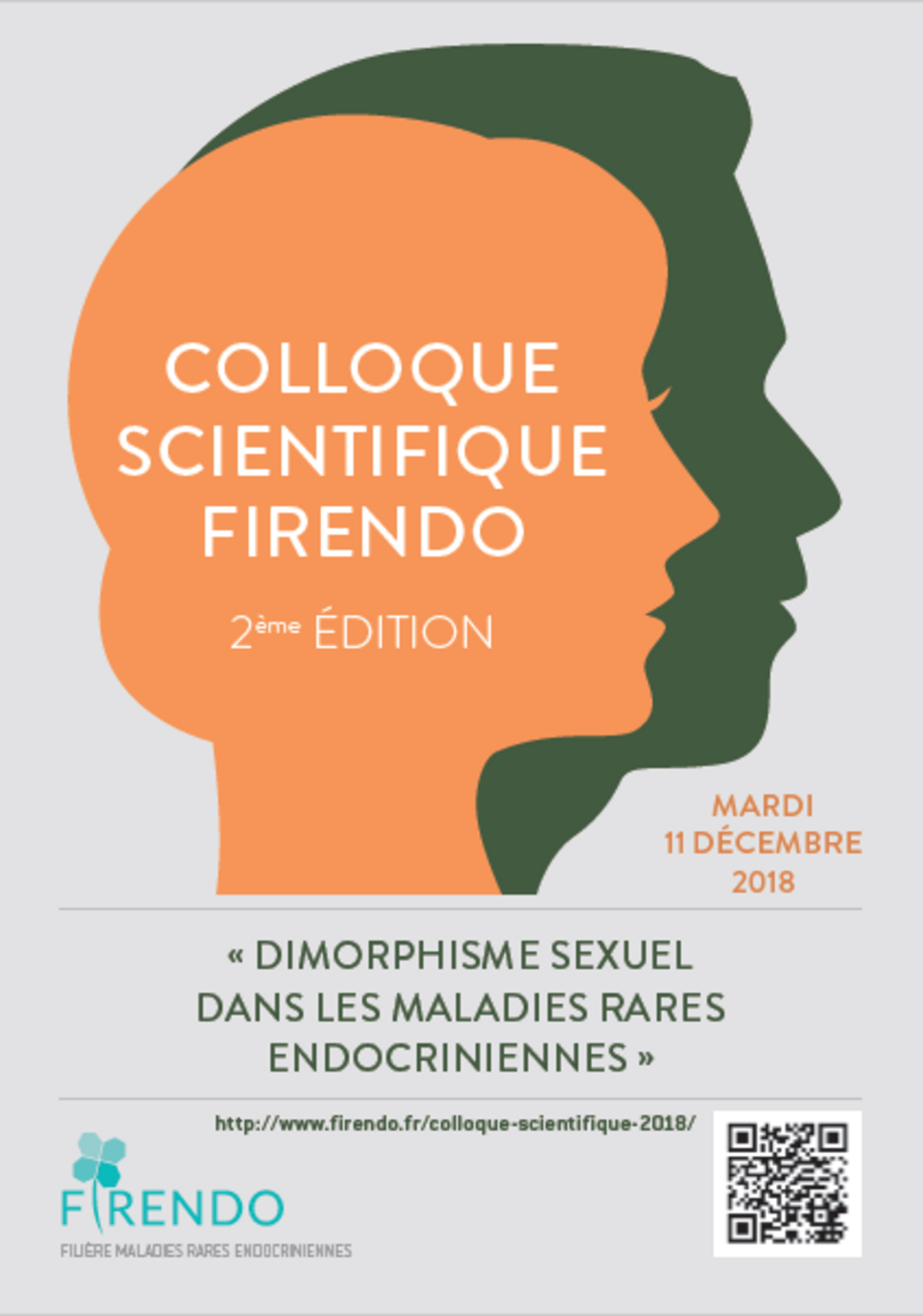 Image pour Poster Colloque Scientifique FIRENDO 2018  &laquo; Dimorphisme Sexuel dans les Maladies Rares Endocriniennes &raquo; 