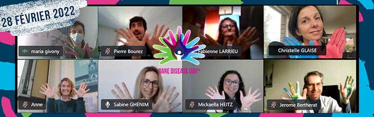Equipe FIRENDO pose pour la Journ&eacute;e Internationale Maladies Rares